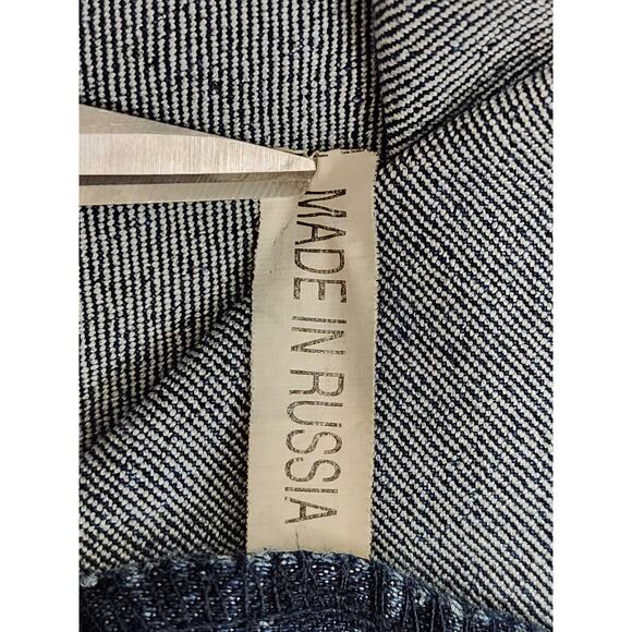 Vintage KUL USA Ribbon Lace Side Detail Mid Rise Flare Jeans Size 11 Blue Brown - Picture 9 of 14